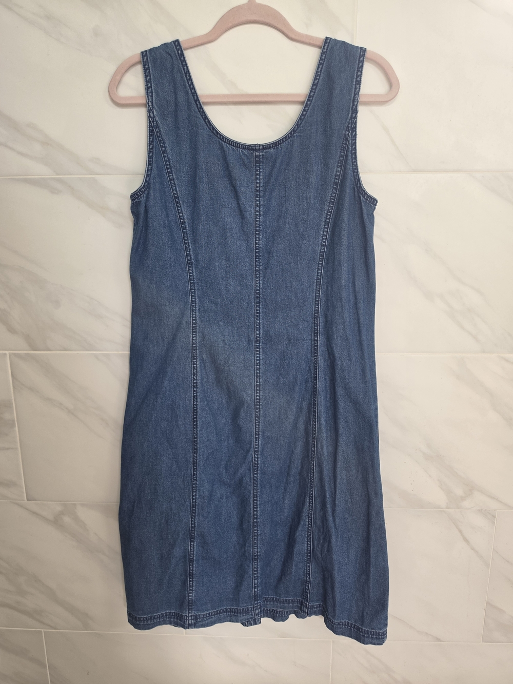 Style & Co. Blue Denim Midi Button-Front Dress - Picture 2 of 6